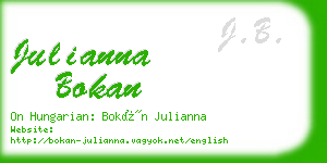 julianna bokan business card